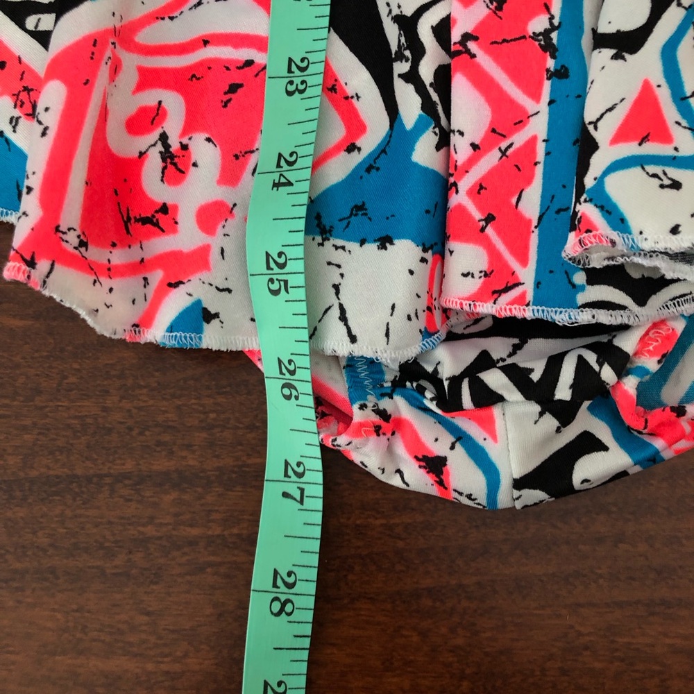 Colorful Geometric Pattern Figure Skating Dress - Picture 4 of 6
